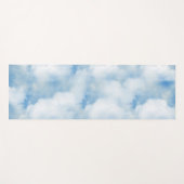 Tapis De Yoga Nuages Blancs Douillet (Devant (Horizontal))