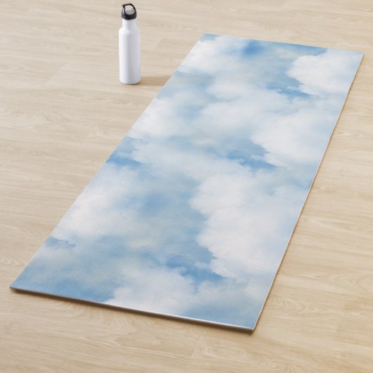 Tapis De Yoga Nuages Blancs Douillet (En situation)