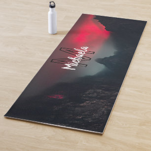 Tapis De Yoga Nuages brûlants, brouillard et monographie des mon