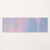 Tapis De Yoga Nuages roses personnalisables (Devant (Horizontal))