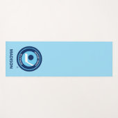 Tapis De Yoga Nuit de hockey au Canada Logo rétro (Devant (Horizontal))