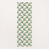 Tapis De Yoga Oasis moderne de palmiers du milieu du siècle (Dos)