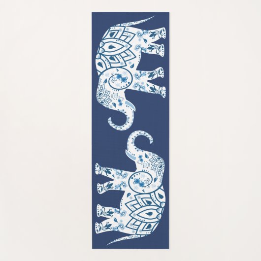 Tapis De Yoga Objets superflus bleus (Devant)