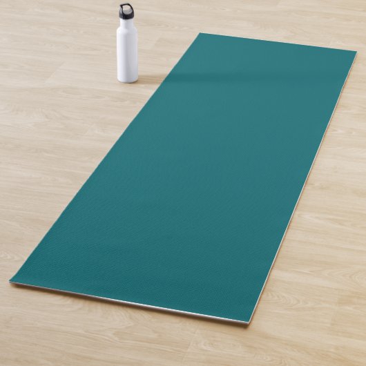 Tapis De Yoga Ocean Harbour Blue, Turquoise Jewel Tone Solid Col (En situation)