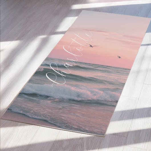 Tapis De Yoga Ocean Sunset Custom 