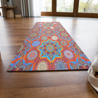 Tapis De Yoga Octo plus brillant arabesque Maure rouge Yoga Mat