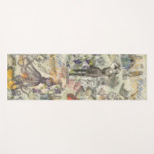 Tapis De Yoga Octopus Beach Antique Côte Steampunk (Devant (Horizontal))