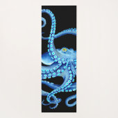 Tapis De Yoga Octopus bleu noir (Dos)