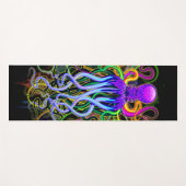 Tapis De Yoga Octopus Luminescence psychédélique (Devant (Horizontal))