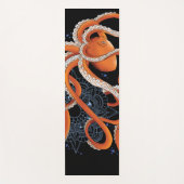Tapis De Yoga Octopus Orange Mandala bleu (Devant)
