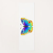 Tapis De Yoga Oeil de paon arc-en-ciel (Devant)