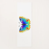 Tapis De Yoga Oeil de paon arc-en-ciel (Dos)