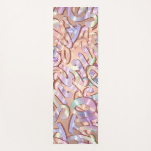 Tapis De Yoga OH MES ÉTOILES ! Yoga Mat, Coloré, Or Rose