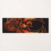 Tapis De Yoga Oiseau De Feu (Dos (Horizontal))
