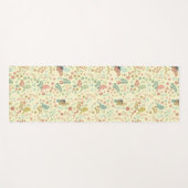 Tapis De Yoga Oiseaux de Shabby & Branches Jaune (Devant (Horizontal))