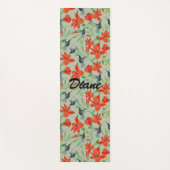 Tapis De Yoga Oiseaux Et Fleurs (Devant)