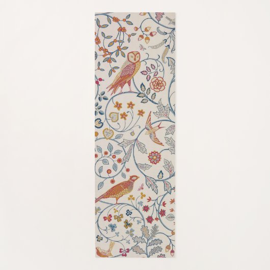 Tapis De Yoga Oiseaux et fleurs, William Morris (Devant)