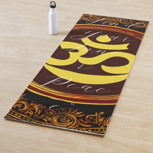 Tapis de Yoga OM (En situation)