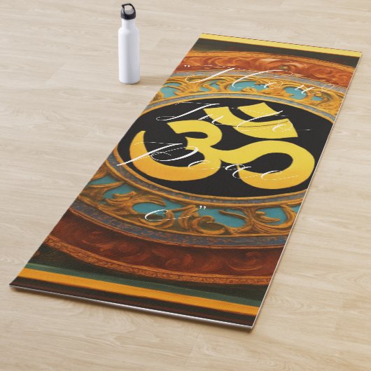 Tapis de Yoga OM (En situation)