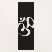 Tapis de yoga Om argent (Dos)