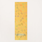 Tapis De Yoga OM du chaos | Jaune, Assez Lumineux (Devant)