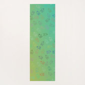 Tapis De Yoga OM du chaos | Ombre Vert, Joli Om (Dos)