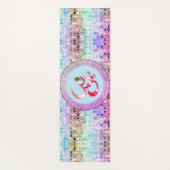 Tapis De Yoga OM Symbole Shimmery Rainbow Tiles Yoga Mat (Dos)