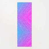 Tapis De Yoga Ombre bleu violet rose (Devant)