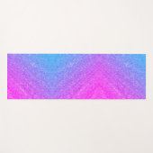 Tapis De Yoga Ombre bleu violet rose (Devant (Horizontal))