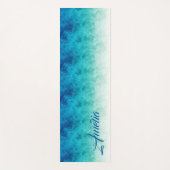 Tapis De Yoga Ombre Ice Turquoise ID115 (Devant)