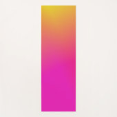 Tapis De Yoga Ombre rose orange jaune (Devant)