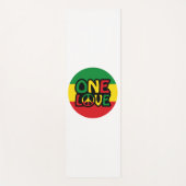 Tapis De Yoga One Love, Reggae design avec des couleurs reggae (Devant)