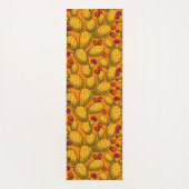 Tapis De Yoga Opuntie de floraison en jaune (Dos)