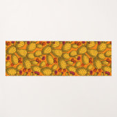 Tapis De Yoga Opuntie de floraison en jaune (Devant (Horizontal))