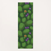 Tapis De Yoga Opuntie de floraison sur vert foncé (Devant)