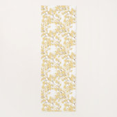 Tapis De Yoga Or Blanc Matin Fleur de gloire (Dos)