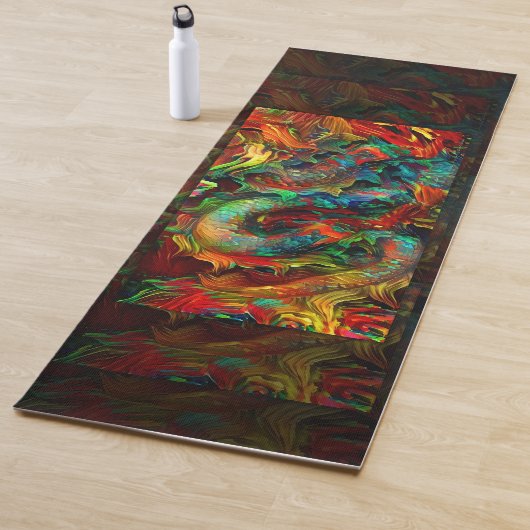 Tapis De Yoga Oracle Dragon oriental (En situation)