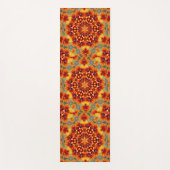 Tapis De Yoga Orange Black Eyed Susan Daisy Abstrait (Devant)