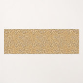 Tapis De Yoga Orange Bloom (Devant (Horizontal))