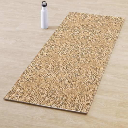 Tapis De Yoga Orange Bloom (En situation)