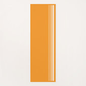 tapis de yoga orange et gris (Devant)