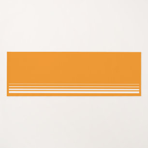 tapis de yoga orange et gris