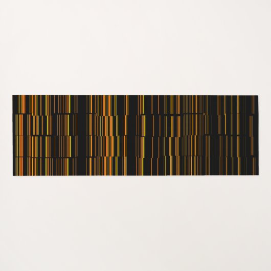 Tapis De Yoga Orange Moderne Très Cool (Dos (Horizontal))