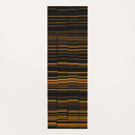 Tapis De Yoga Orange Moderne Très Cool (Devant)