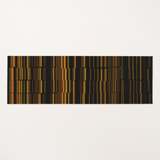 Tapis De Yoga Orange Moderne Très Cool (Devant (Horizontal))