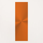 Tapis De Yoga Orange rouillée avec l'effet brillant (Devant)