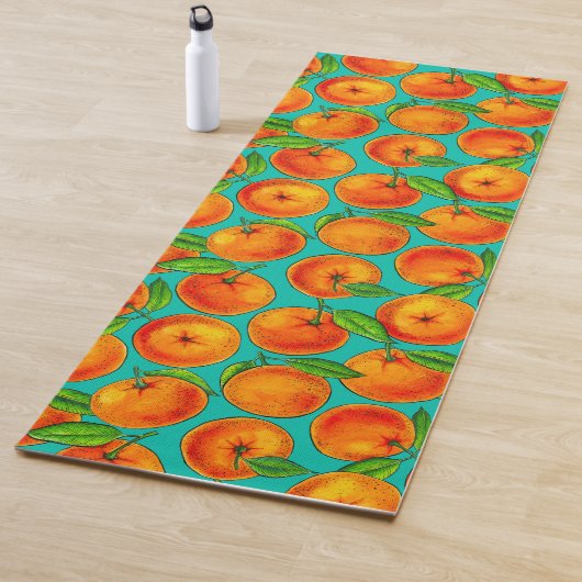 Tapis De Yoga Oranges (En situation)