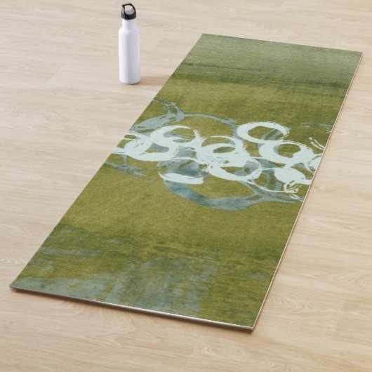 Tapis De Yoga Orbes vertes I (En situation)