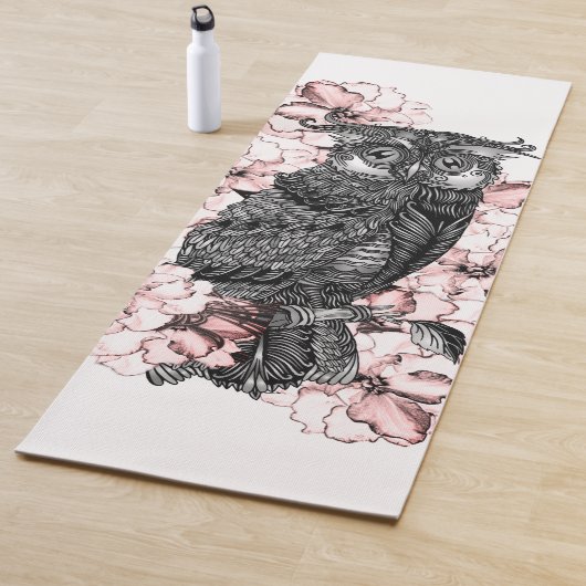 Tapis De Yoga Orchidées roses (En situation)