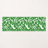 Tapis De Yoga Os de dinosaure (vert) (Devant (Horizontal))